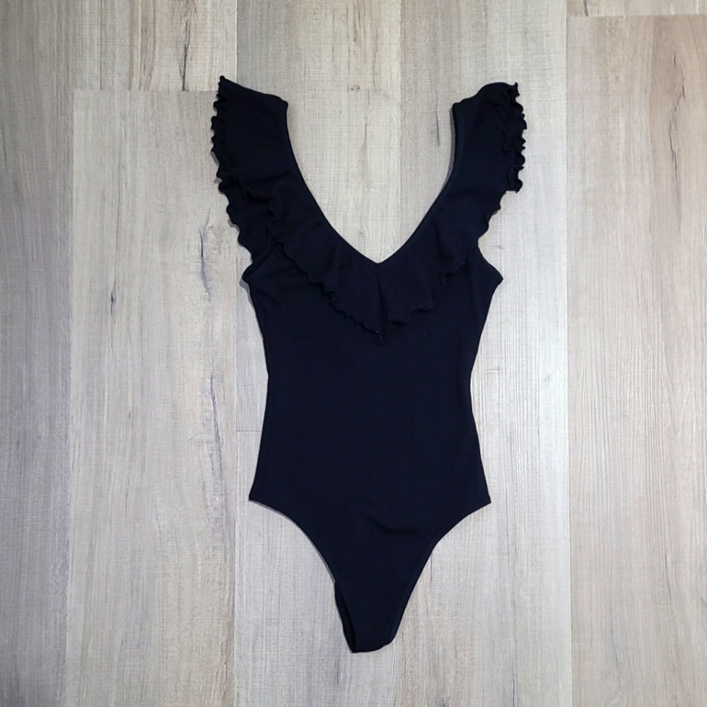 NWOT Wilfred Danette Bodysuit Black XXS